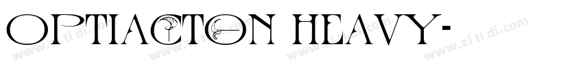 OPTIActon Heavy字体转换